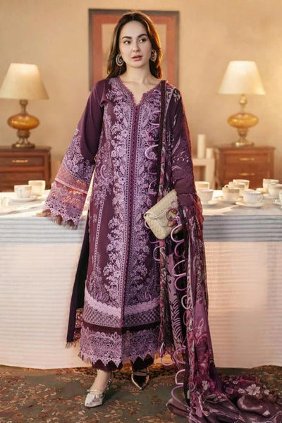 03-Piece Lawn Suit With Chikankari Embroidery - Unstitched