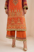03-Piece Chiffon Suit With Embroidery - Unstitched