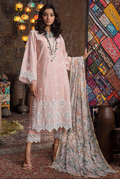 03-Piece Lawn Suit With Embroidery - Unstitched