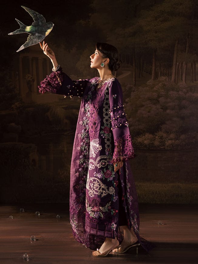 03-Piece Lawn Suit With Embroidery - Unstitched