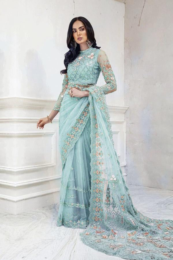Unstitched Designer Saare - Unstitched