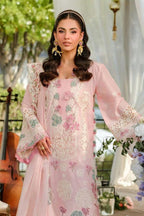 03-Piece Soft Lawn With Schiffli Embroidery Suit - Unstitched