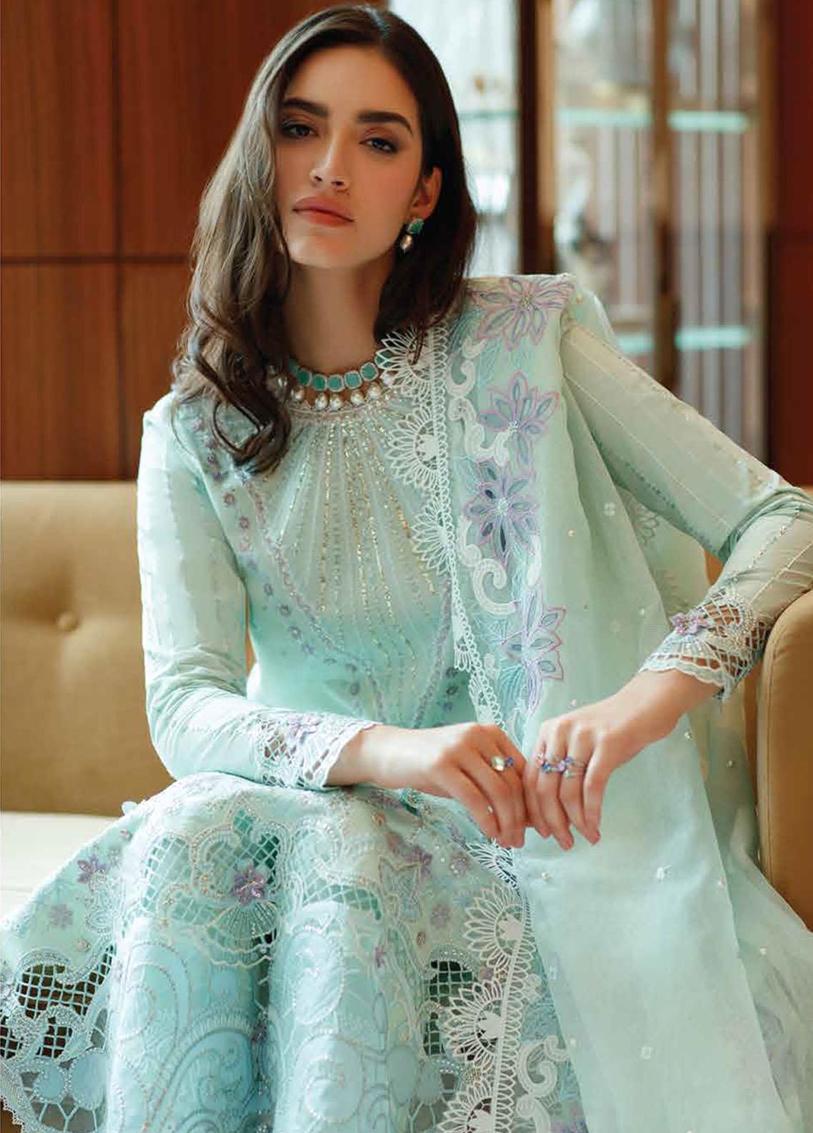 3 Piece Lawn Embroidery Suit - Unstitched