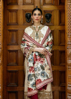 3 Piece Women's Embroidery Lawn Suit - Unstitched