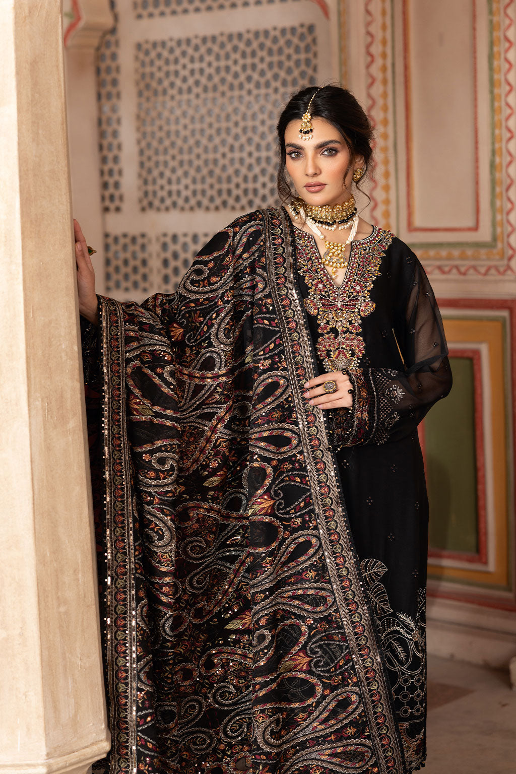 3 Piece Chiffon Suit - Unstitched