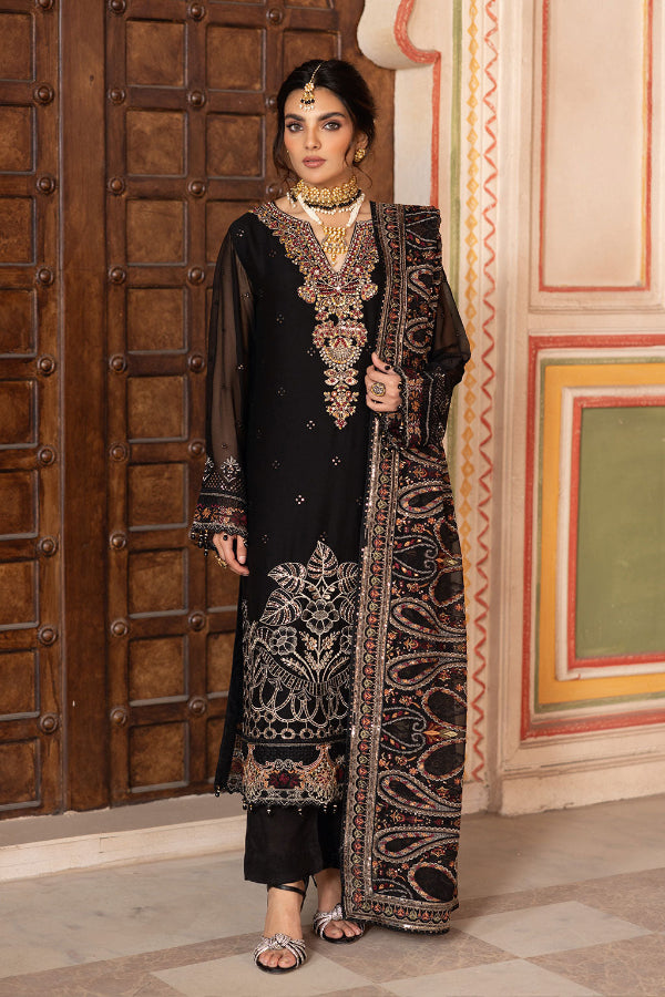 3 Piece Chiffon Suit - Unstitched