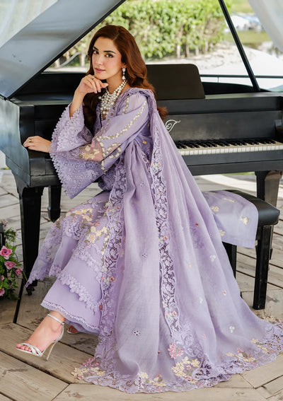 03-Piece Chikankari Cotton Suit With Embroidery - Unstitched