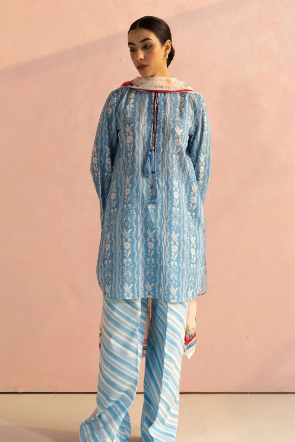 3 Piece Designer Suit - Unstitched