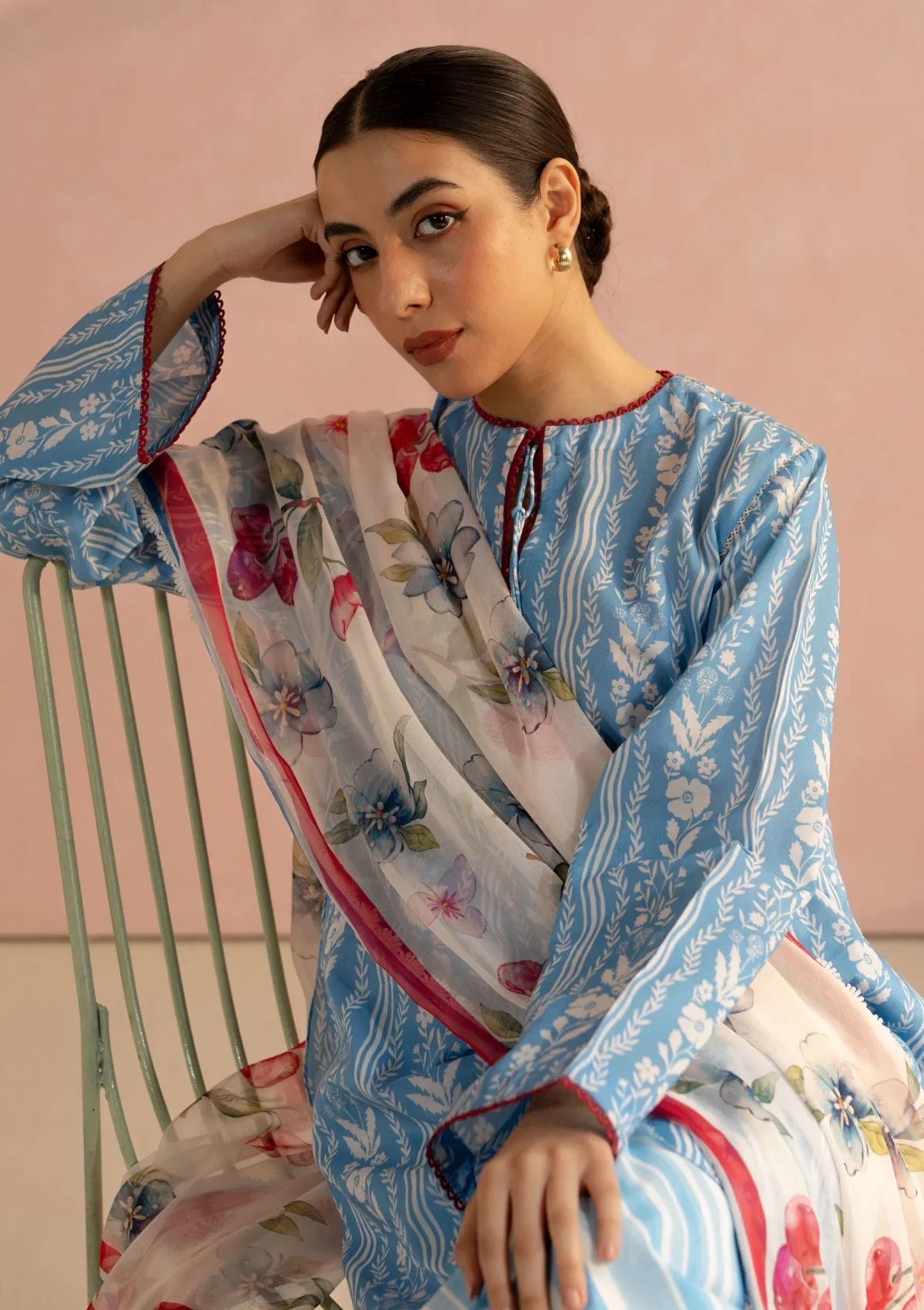 3 Piece Designer Suit - Unstitched