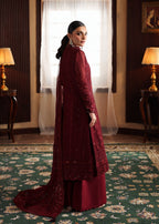 3 Piece Luxury Chiffon Embroidered Suit - Unstitched
