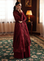 3 Piece Luxury Chiffon Embroidered Suit - Unstitched