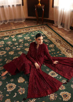 3 Piece Luxury Chiffon Embroidered Suit - Unstitched