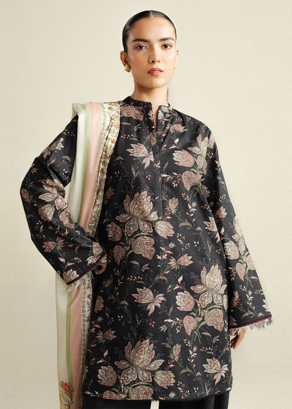 3 Piece Cambric Suit - Unstitched