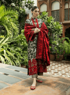 3 Piece Lawn Embroidery Suit - Unstitched