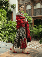 3 Piece Lawn Embroidery Suit - Unstitched