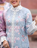 03-Piece Lawn Suit With Embroidery - Unstitched