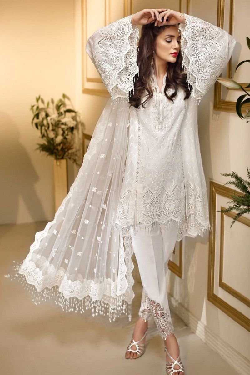 3 Piece Chiffon Suit - Unstitched