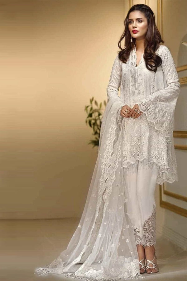 3 Piece Chiffon Suit - Unstitched