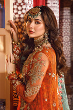 03-Piece Organza Suit - Unstitched