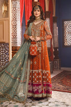 03-Piece Organza Suit - Unstitched