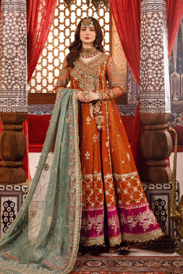 03-Piece Organza Suit - Unstitched