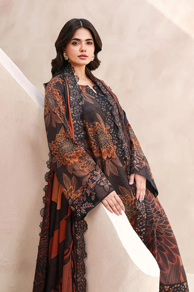 03-Piece Printed Lawn Suit - Unstitched