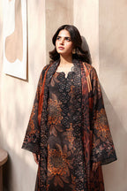 03-Piece Printed Lawn Suit - Unstitched
