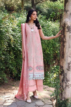 03-Piece Lawn Suit With Thread Embriodery - Unstitched