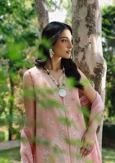 03-Piece Lawn Suit With Thread Embriodery - Unstitched