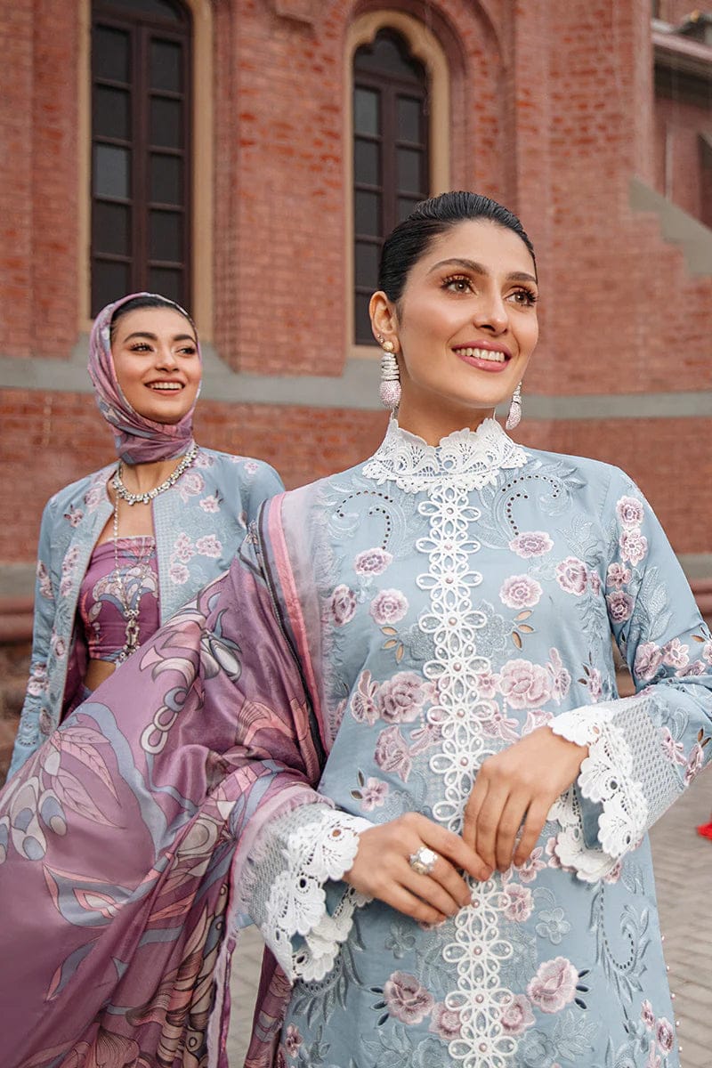 03-Piece Lawn Suit With Embroidery - Unstitched