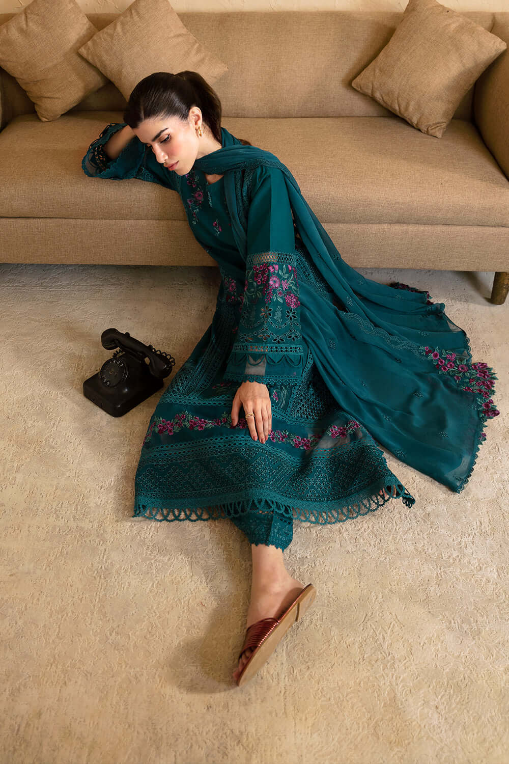 3 Piece Luxury Lawn Suit - Unstitched