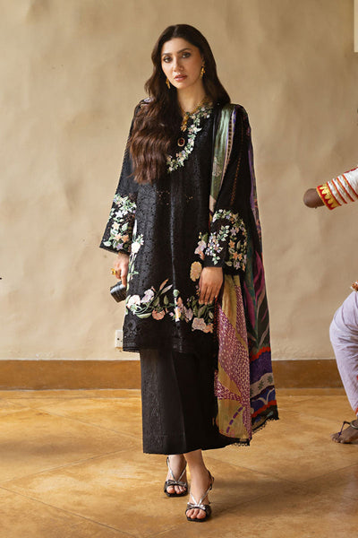3 Piece Chikankari Embroidery Suit - Unstitched