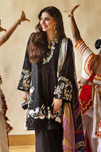 3 Piece Chikankari Embroidery Suit - Unstitched
