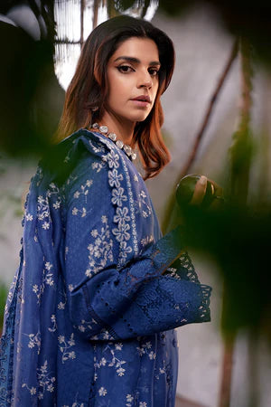 3 Piece Luxury Lawn Embroidery Suit - Unstitched