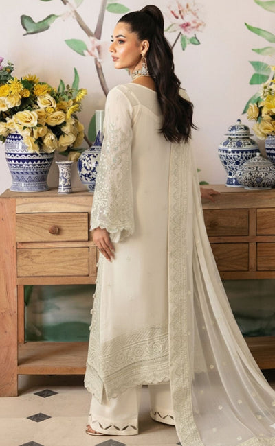 3 Piece Chiffon Embroidery Suit - Unstitched
