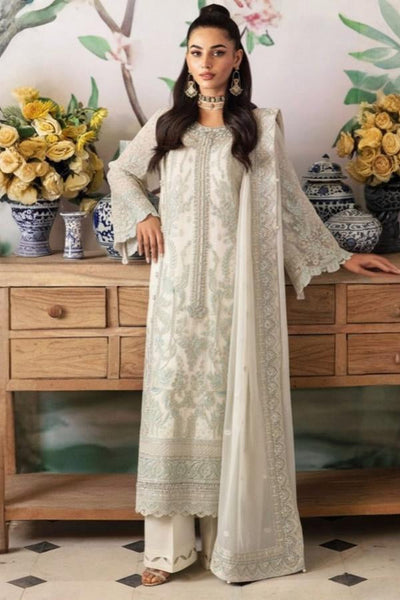 3 Piece Chiffon Embroidery Suit - Unstitched